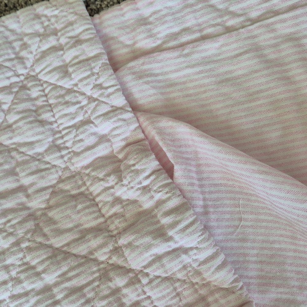 Tommy Hilfiger Soft Pink Quilted Pillow Cover Set - Picture 12 of 12